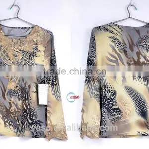 Wholesale Lady Blouse Latest Fashion Lace Blouse Design for Woman Free Dropshipping thumbnail-1