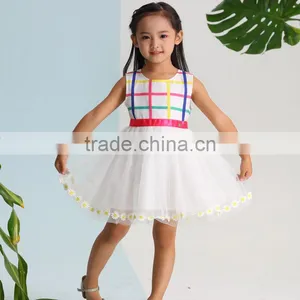 2017 New Arrival Lovely Floral Girl Dresses Fashion Sleeveless Summer Princess Party Dress thumbnail-1