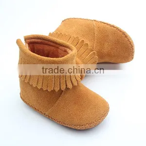Mix 4 Colours Suede Leather Kids Boots Wholesale thumbnail-1
