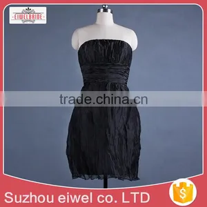Black Strapless Strapless Evening Dress thumbnail-1