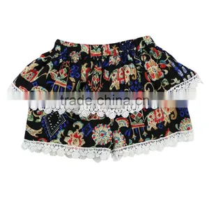 Wholesale New Style Baby Cotton Flower Pattern Girls Skirts Kids Fancy Skirt thumbnail-3