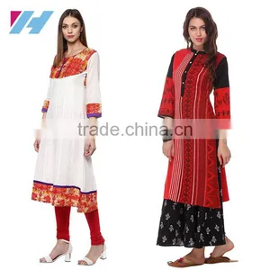 Indian New Fashion Clothing Kurta Designs For Women thumbnail-3