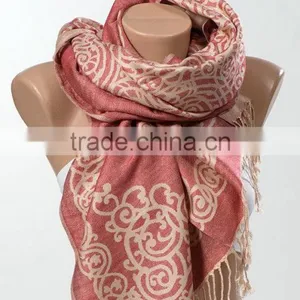 Long Scarf or Shawl or Neck Wrap. Mothers Days Scarf. Fall Oversize Scarf Wrap. Turquoise and Beige. thumbnail-3