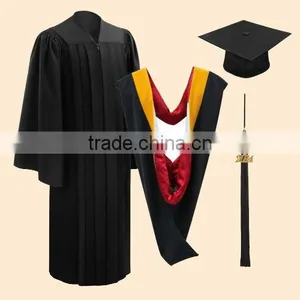 College Graduation Gowns With Front Pleat thumbnail-1