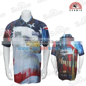 OEM Sublimated Fishing Jerseys Quick Dry With Zipper Fishing Jerseys Sublimation thumbnail-6