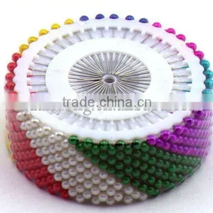 Dressmaking Sewing Straight Pins Round Head Color Pearl Corsage thumbnail-3