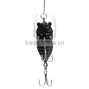 Hot SaLE Excellent Quality 4cm Plastic Fishing Lures Minnow Lure Bass Bait Tackle Hooks thumbnail-2