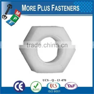 Made in Taiwan Black Metric Nylon Hex Natural Finsh Jam Plastic Hex Nut thumbnail-5