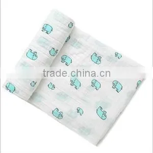 Super Soft 47''x47'' ,100% Cotton Premium Muslin Baby Swaddle Balnket Organic thumbnail-4