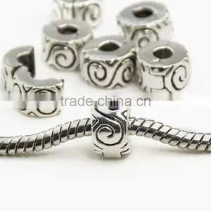 2015 Mixed and Mingle Silver Antique Clip Lock Spacer Stopper Bead f/ European Charm Bracelet thumbnail-6