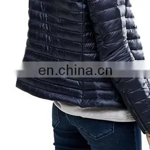 Chinese Manufacturer Women Smooth Nylon Padded Jacket thumbnail-3