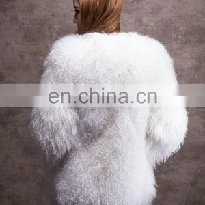 New Style Mongolian Lamb Fur Coat for Women thumbnail-4