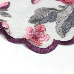 Factory Direct Blossom Embroidered Bridal Tulle Lace Fabric for Dress thumbnail-3