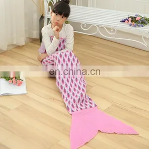 Fashion Home Blanket Kid's Warm Mermaid Tail Blanket thumbnail-1