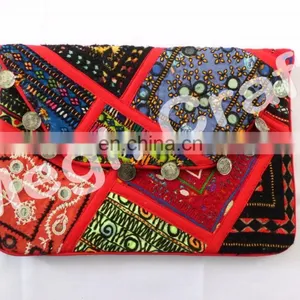 Wholesale Indian Unique Banjara Coin Clutch-Ethnic Gypsy Banjara Coin Clutch Purse- Antique Banjara Clutch Coin Purse thumbnail-4