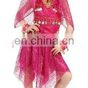 Beautiful Cute Shiny Fabric Belly Dance Costume for Kids ET-010 thumbnail-1