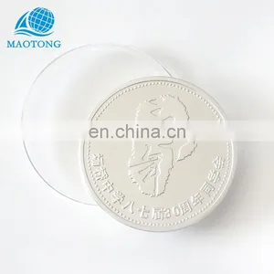 Custom Made Cheap Price Metal Pure Silver Souvenir Coins thumbnail-4
