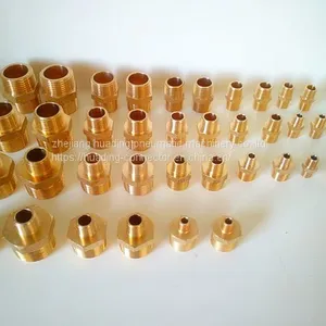 Brass Male Nipple M1/4xM1/4 , BSP ,BSPT,NPT,G,ZG Thread Adaptor thumbnail-3