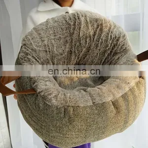 Cat Bed for Indoor Cats, Portable Soft Cat House Machine Washable Pet Beds With Anti-Sip Bottom thumbnail-3