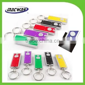 Custom Printing Logo Keychain Led Squeeze Light Key Fob Lighting thumbnail-1