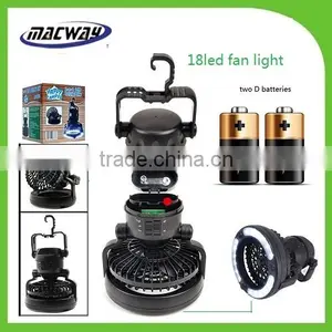 18 LED Camping Lantern Ceiling Fan Light thumbnail-1