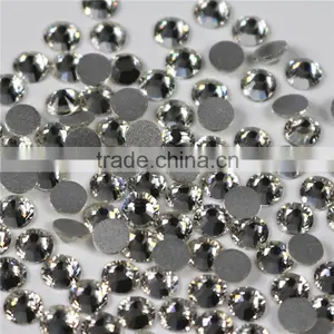 Top Quality Rhinestones Wholesale Clear Crystal Flatback Hotfix Rhinestones Glass Stones for Bags Shoes thumbnail-4