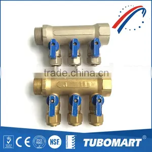 Reasonable Price Pex Gas Pipe Manifold Brass 3 Valve Manifold for Pex al Pex Pipe thumbnail-3