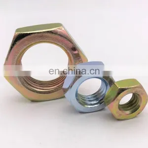China Manufacturer Zinc Plated DIN439 Finished Hex Jam Thin Nut thumbnail-1