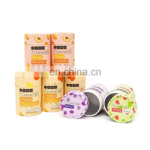 Customized Recycled Degradable Tea Kraft Paper Tube Packaging Round Paper Box thumbnail-1