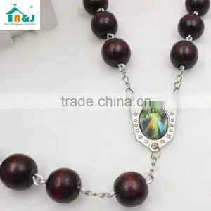 Big Wooden Bead Wall Rosary thumbnail-5
