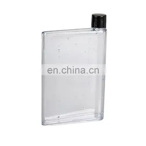 Unique Bpa Free A5 Notebook Carton Plastic Water Bottle Flat Square Water Bottles Clear Bottle With Custom Logo Printed thumbnail-5