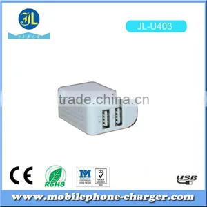 New Product Usb Power Adapter Mobile Phone Chargers Dual Usb Wall Charger Made in China thumbnail-3