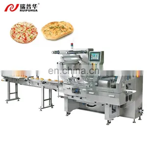Ruipuhua High Quality Pie Crust/ Pancake/ Tortialla/ Pita Automatic Packing Packaging Flow Wrapping Machine thumbnail-1