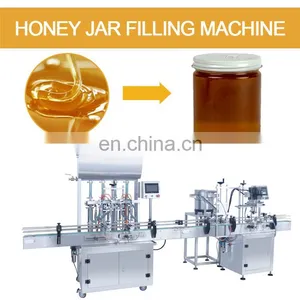Factory Honey Jar Processing Packing Machines for Honey Extractor Filtering Machine Honey Jar Filling Packaging Machine thumbnail-3