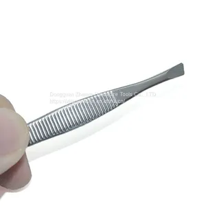 Oblique Head Eyebrow Clip, Small Tweezers, Hair Removal Forceps, Eyebrow Trimming Clip, False Eyelash Clip, Hair and Beard Tweezers, Beauty Makeup Tools thumbnail-3