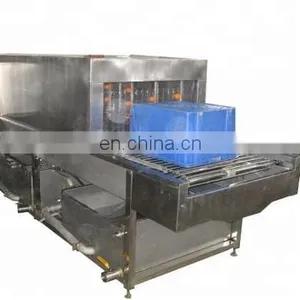 Efficient Cages Cleaning Line Steam Heating Plastic Basket Washing Machine thumbnail-1
