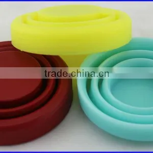 Durable Soft and Flexible Candy Color Collapsible Silicone Flod Cup thumbnail-1