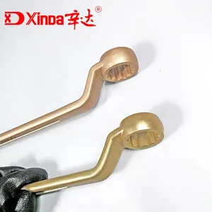 Xinda Non Sparking Double Box End Wrench Explosion Proof Tools Manufacturer Copper Alloy Spanner thumbnail-2