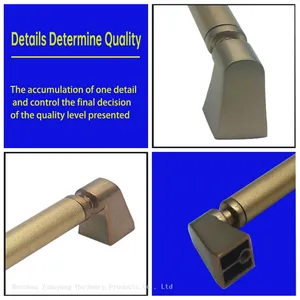 Nickel Plated Ripple Kitchen Handles Drawer Pulls T Bar Zinc Alloy Cabinet Hardware Handles thumbnail-3
