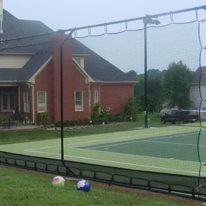 Affordable Galvanized Diamond Mesh Cyclone Chain Link Fence for Farm Basketball Courts thumbnail-1