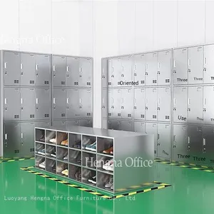 Heavy Duty Stainless Steel Locker SS3453 With Reinforced Hanging Rod & High-Load Capacity Shelves, 1.0mm Thick Storage for Fire Station, Police Dept thumbnail-3