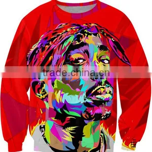 OEM Service All Over Digital Printing Custom Design Sublimation Crew Neck Sweatshirt thumbnail-3