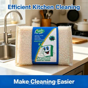 Dual Purpose Sponge Scrubber, Gentle Yet Effective Dish Washing Sponges for All Surfaces thumbnail-3