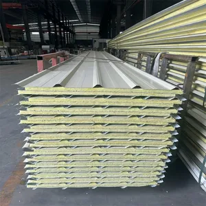 Factory Direct Supply Sandwich Panel For Prefab Cabin Labor Camp Villa thumbnail-1
