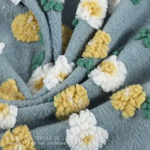 2026 Hot Selling 3D Jacquard Sherpa Fleece Imitation Wool Fabric thumbnail-1