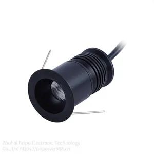 Feipu Deep-hidden Anti-glare Led Mini Downlight Pntd-2w-a30, Chinese-style Minimalist Sand-black Recessed Ceiling Light thumbnail-2
