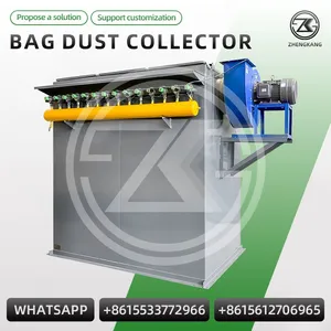 Coal‑fired Boiler Baghouse Pulse Jet Dust Collector High Temp Resistant Bag Filter Dedusting System For Power Plant thumbnail-1