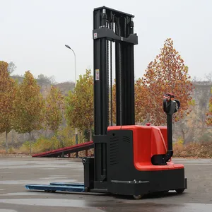2ton Electric Reach Truck Stacker Forklift 1500kg Capacity Self Loading Stacker Pallet Stacker thumbnail-2