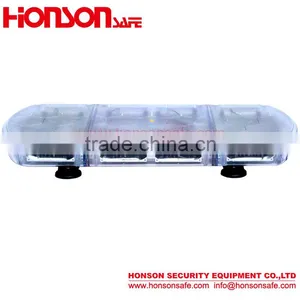 LED PC Dome and Alumimun Base Magnetic Installation High Power LED Warning Vehicle Mini Lightbar HSM424 thumbnail-1