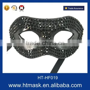 Custume Carnival Accessories HT-HF019 Plastic Half Face Party Eye Mask and Custom Eye Mask thumbnail-1